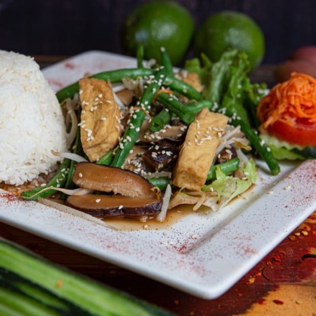 Sprouting Green Beans, Tofu.