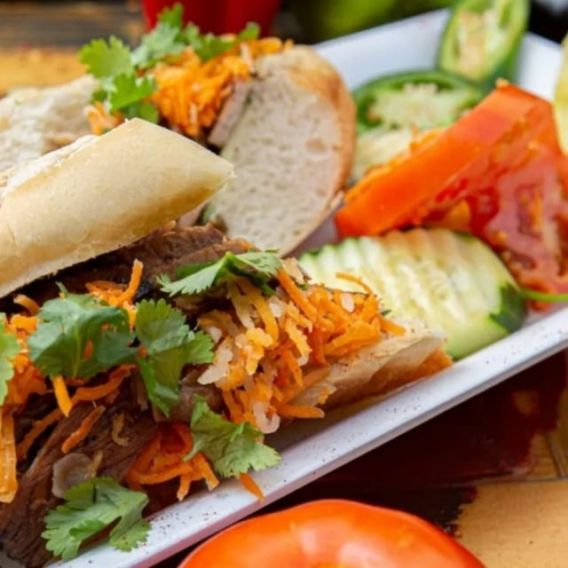 Grilled Beef Sandwich (Banh Mi Bo Nuong).