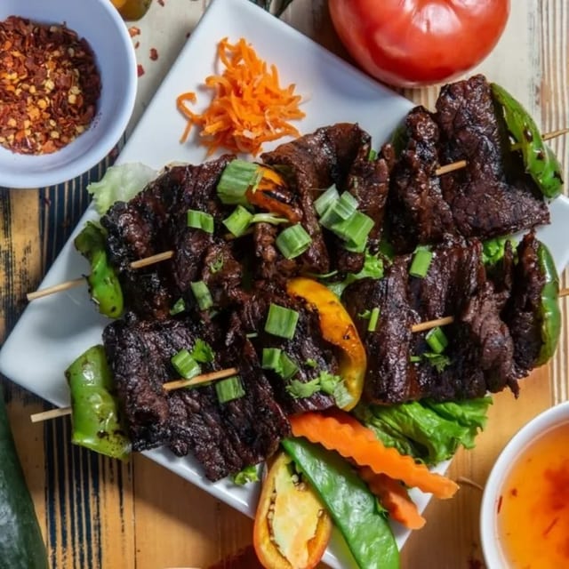 Satay Wagyu with Chilies Lime Sauce.