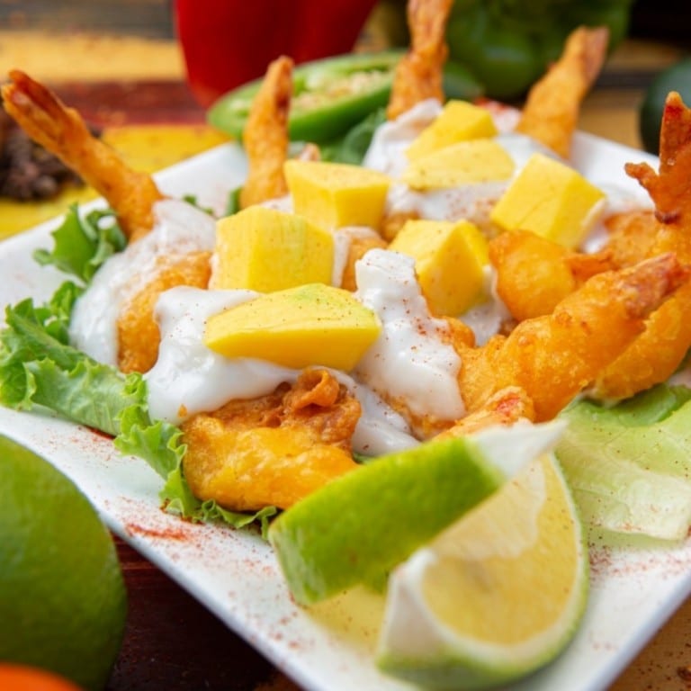 Fried Shrimp with Coco Milk (Tom Chi en Cot Dua).