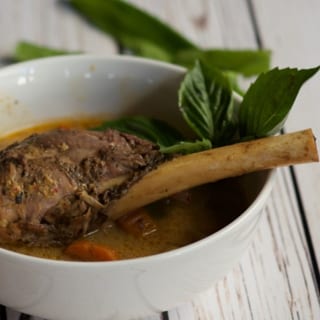 Coconut Red Curry Lamb Shank