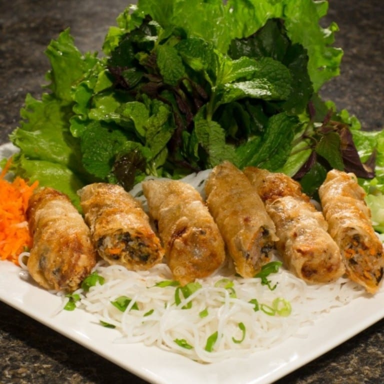 Vietnamese Eggrolls (Cha Gio Rau Song).