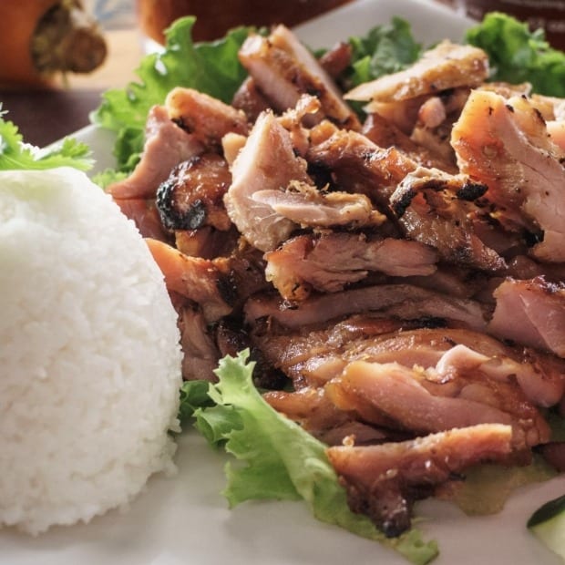 Grilled Chicken Plate (Com Ga Nuong).