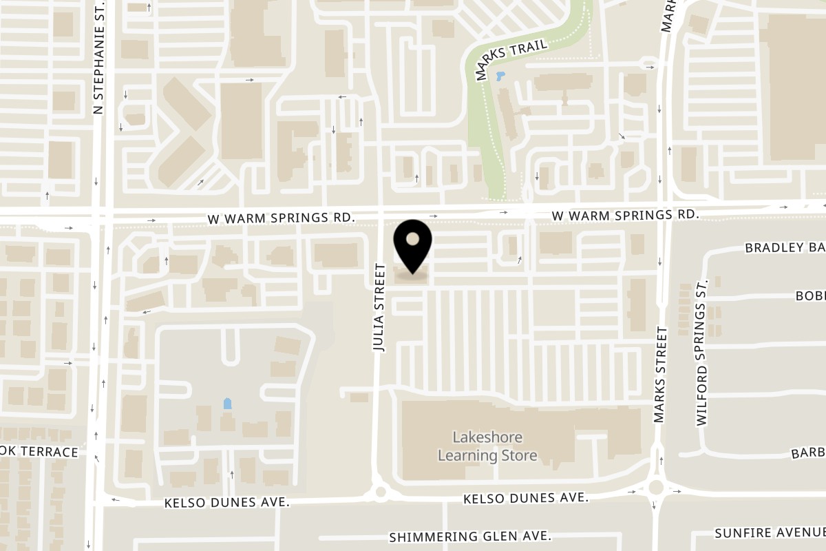 Map showing the location of Phở 95 Phở 95 Henderson on 1275 W Warm Springs Rd in Henderson