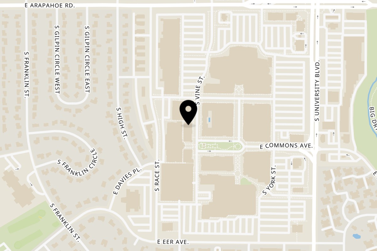 Map showing the location of Phở 95 Phở 95 Centennial on 6879 S Vine St #714 in Centennial